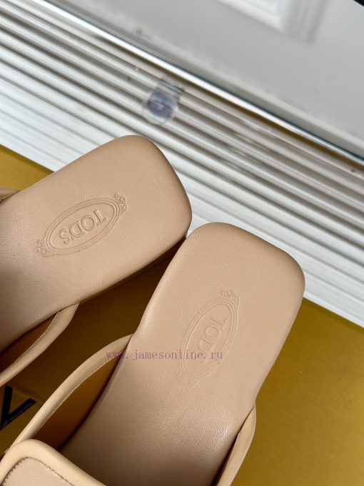TOD's Classic Explosive Thick Bottom Metal BuckleHalf Drag SeriesOriginal Customized Calf Leath tll0f4xa - Image 9