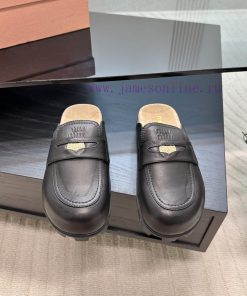 Top Miu Miu 24 Spring/Summer/Low Heel Baotou Muller Slippers Are Indeed More Stunning On The Fe gcfc7hdb