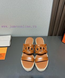Top TierHermes H * Erms 2024 Spring/Summer New H-Trailer SeriesFashionable High-heeled Waterpro ze18hb64