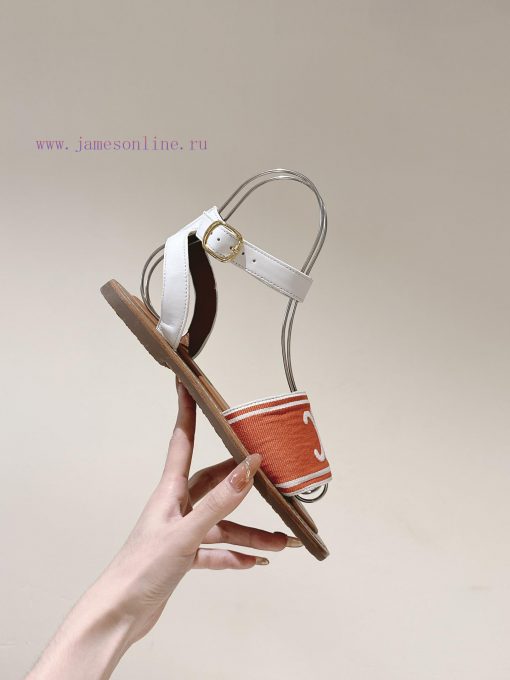 | ²⁰²4 𝐬𝐬  🤍🤎CELINE's New Popular Arc De Triomphe British Style Flat Sandals And Slippers Are S 2s9uab14 - Image 9