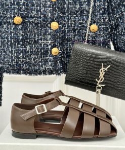 HIDEMiu Miu 24S Spring/summer Woven Hollow RetroRoman SandalsSandals That Become Popular Every c40gb1t8