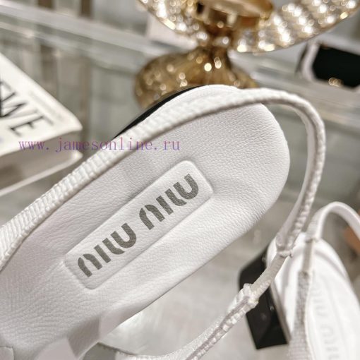 MIUMU 2024 Spring/Summer New Mary Jane Backair SandalsThe Combination Of Color Blocking And Sup lcw8iu3j - Image 8