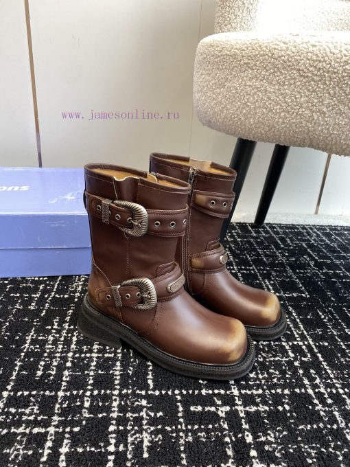 Top Qualitysugarsu Ss24 New Arrival～SUGARSU 24ss | New Autumn/Winter Knight BootsRetro Knight B d7rvrd6i - Image 3