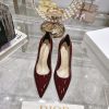 //Dior Pointed High-heeled Single ShoesDior 2024 Summer New Marie Jean Exquisite High Heels Sin tp5uvyf1