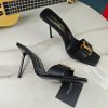 Saint Laurent Fine Heeled YSL Sandals For Early Autumn 2024 Synchronized YSL Decoration Classic q2lv9nj5