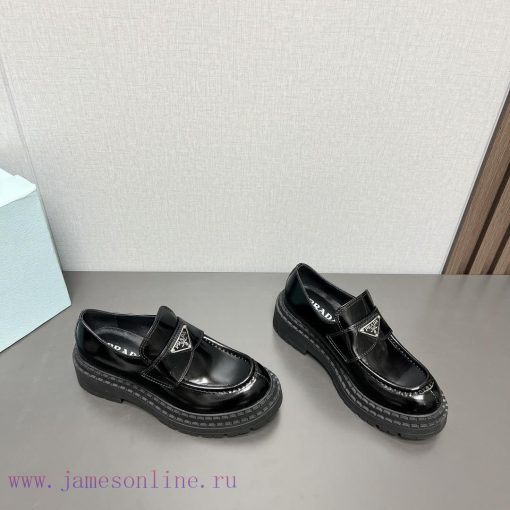 Top TierPrada A~2024 Spring/Summer Purchasing Grade Classic Thick Bottom Casual 'Round Head Tri sztmjx0c - Image 3