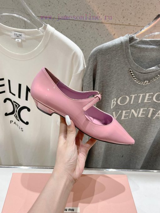 MiuM * U/24ss New Flat Bottomed Pointed Mary Jane Single Shoe Is A Very Low-key Single Shoe. It vfezlj4y - Image 6