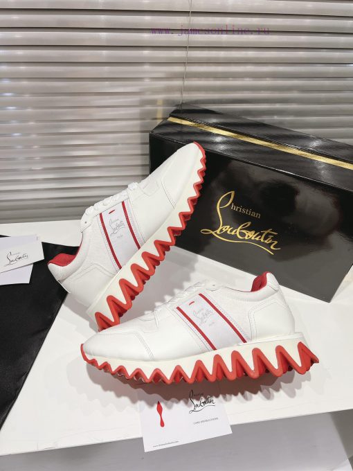 ╔ 🦈 Shark Bottom White Ribbon Style ╗️Top Level Customized Version𝑪𝒉𝒓𝒊𝒔𝒕𝒊𝒂𝒏 𝑳𝒐𝒖𝒃𝒐𝒖𝒕𝒊𝒏Whether It wkldirdr - Image 6