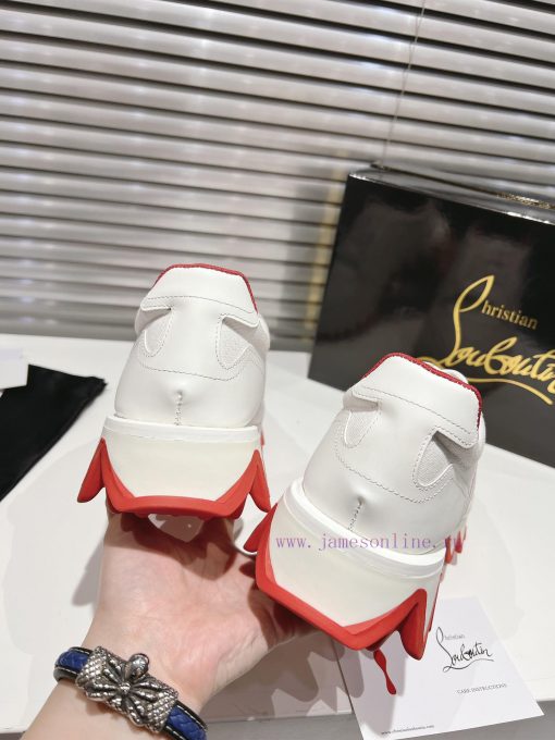 ╔ 🦈 Shark Bottom White Ribbon Style ╗️Top Level Customized Version𝑪𝒉𝒓𝒊𝒔𝒕𝒊𝒂𝒏 𝑳𝒐𝒖𝒃𝒐𝒖𝒕𝒊𝒏Whether It wkldirdr - Image 9