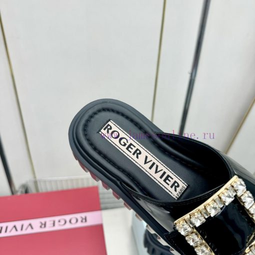 𝐑𝐨𝐠𝐞𝐫𝐕𝐢𝐯𝐢 * 2024 Spring/Summer New RV Women's Shoes Viv 'Go Stick Metal Buckle Leather Muller S mtb9nqzw - Image 10