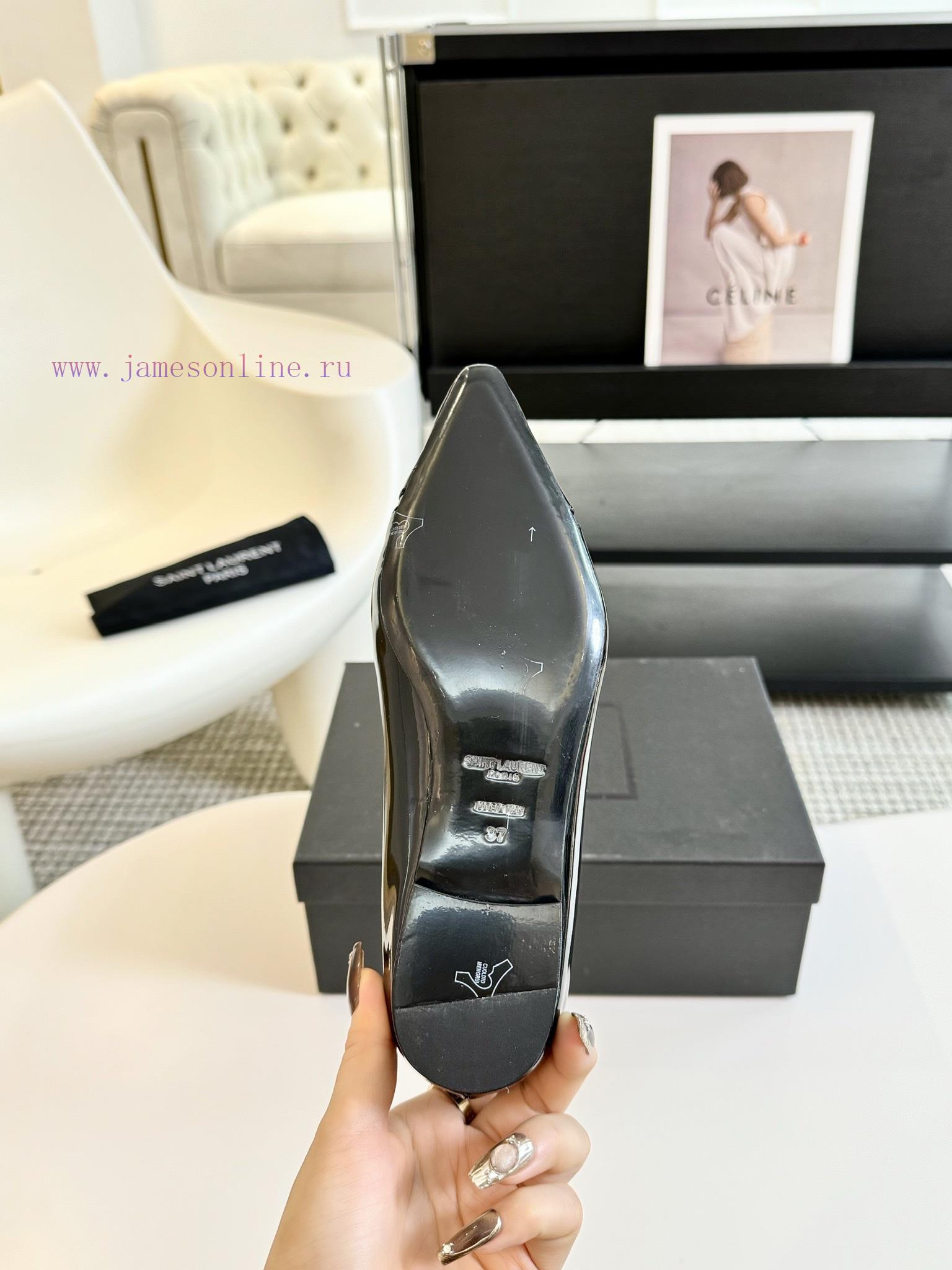 SAINT LAURENT YSL Pointed Flat Sole Single ShoeWho Loves These Retro Animal Patterned Flat Shoe aihsfmgq - Image 3