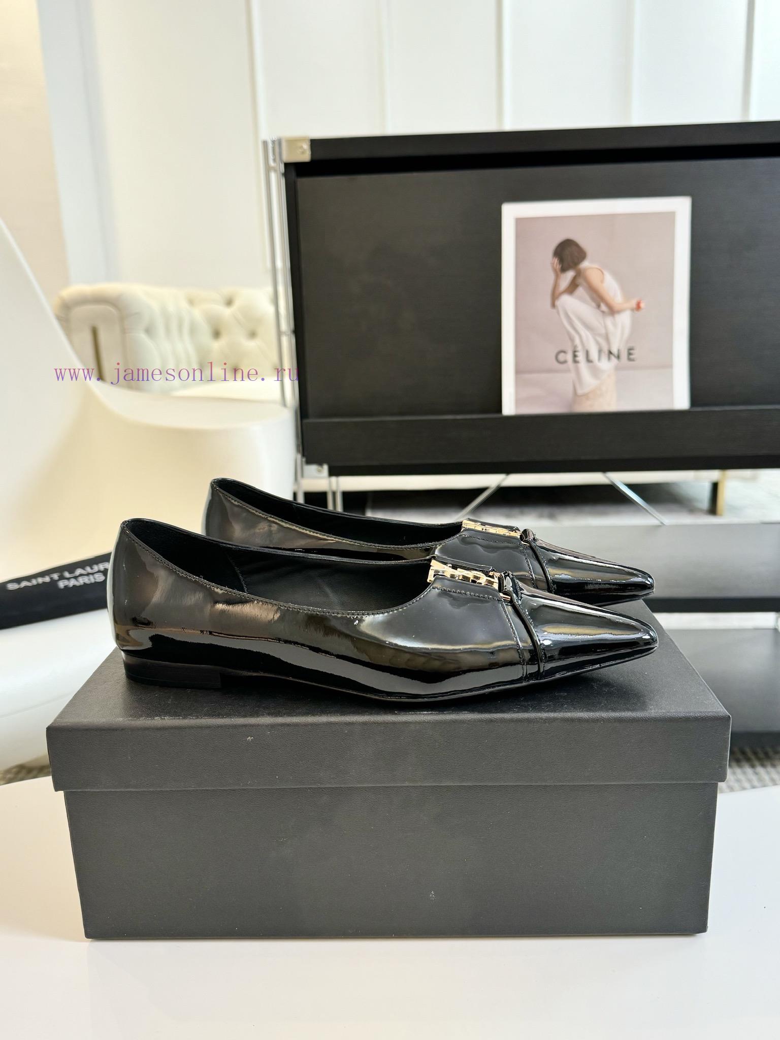 SAINT LAURENT YSL Pointed Flat Sole Single ShoeWho Loves These Retro Animal Patterned Flat Shoe aihsfmgq - Image 11