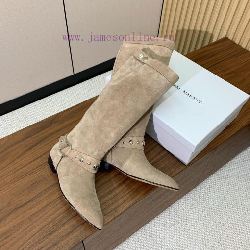 ISABEL MARANT Rivet Boots Are A Simple And Versatile Material With A Top Layer Of Calf Leather/ 5c7kmg5s - Image 3