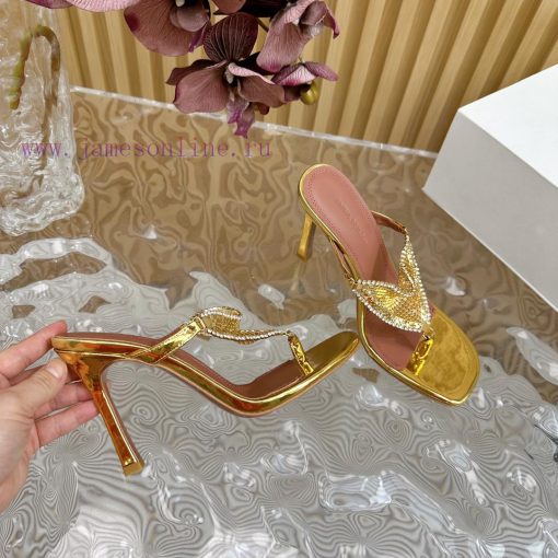 Amina Muaddi2024's New Charlotte Series High Heels Have Sharp Edges And Slanted Square Heads Ma u88uom93 - Image 18