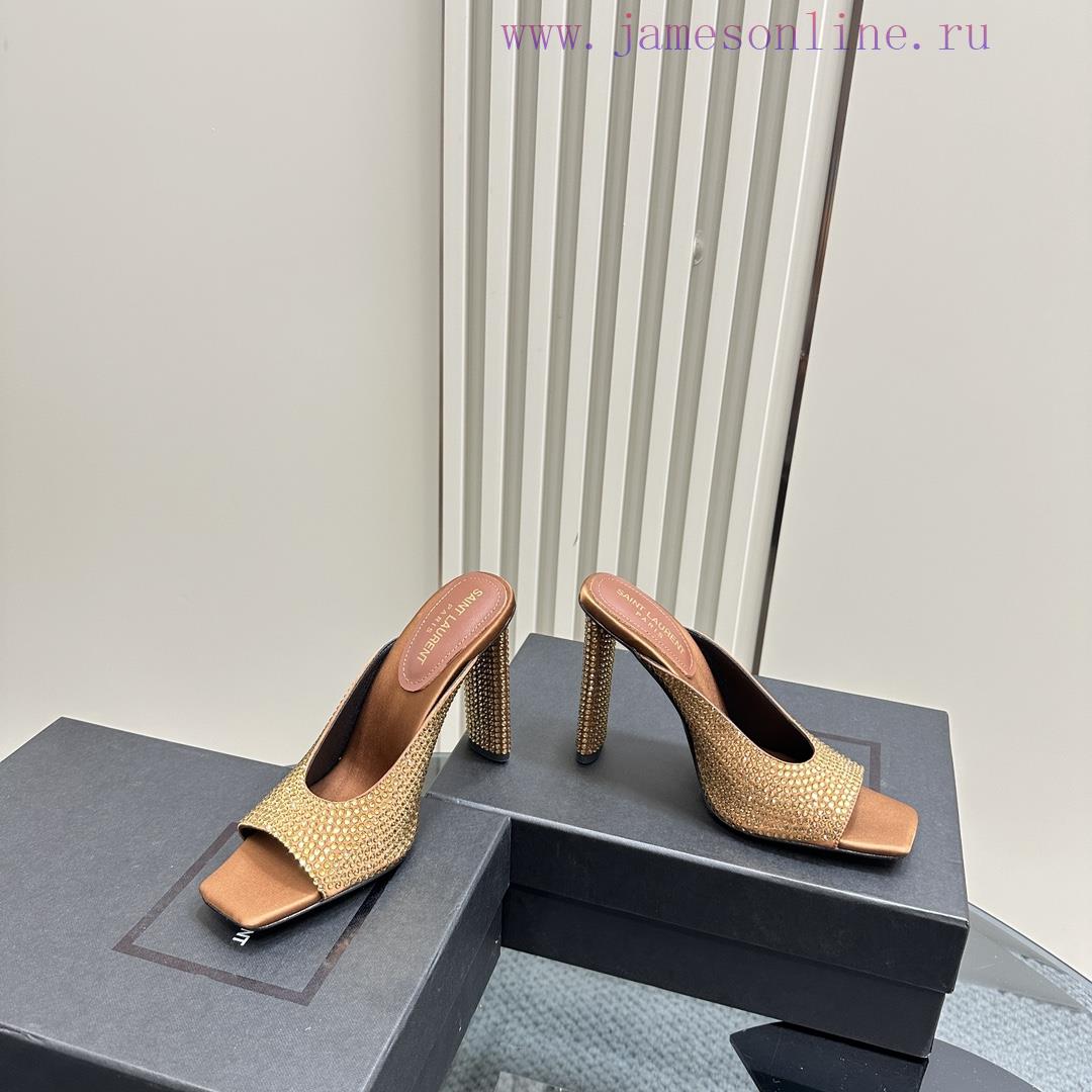 Synchronized Update: YSL Saint Laurent - SS2024 Summer New Product Fish Mouth Hot Diamond High apf2vpg7 - Image 13