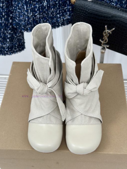 New Autumn And Winter Products From Niche Brand Lemaire 24SRetro Bow Thick Heel BootsMinimalist f4kw8wz7 - Image 7