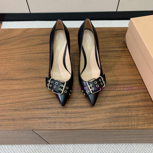 Gianvit Ross Leather Button Up Single Shoes Are A Blessing For Those Who Love High Heels Perfec ck5x49xq - Image 2