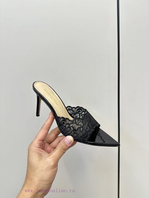 Gianvito RossiElle SlippersThis Internet Famous High-heeled Slipper Is Simply Irresistible With vrhsp628 - Image 5