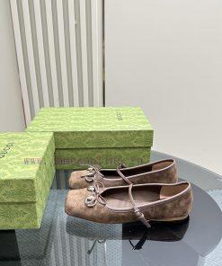 GUCCI25/Early Spring Hot Horse Buckle Ballet Shoes Fashion Show New Director's Color And Realit nl84b7sv