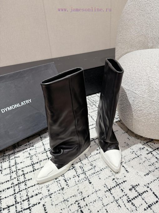 DYMONLATRY 24/niche Designer New Pointed Leg Boots And Long BootsOne Foot Kick Style With A Hei p09tjjvh - Image 14