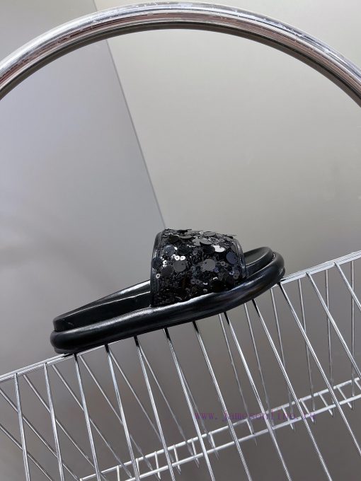 Top Of The Line Original FENDI Flat Slippers With Special Craftsmanship On The Upper Sequins Be mxzbxh8l - Image 15