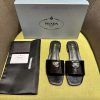 Prada/Prada 2024 Spring/Summer New Product Saffiano Lacquer Leather Slippers Shine On Xiaohongs ip8563f6