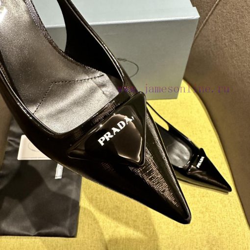 Prada/Prada 2024 Spring/Summer New Product Saffiano Lacquer Strap High Heels Shining Debut Reco eqvve6gw - Image 16