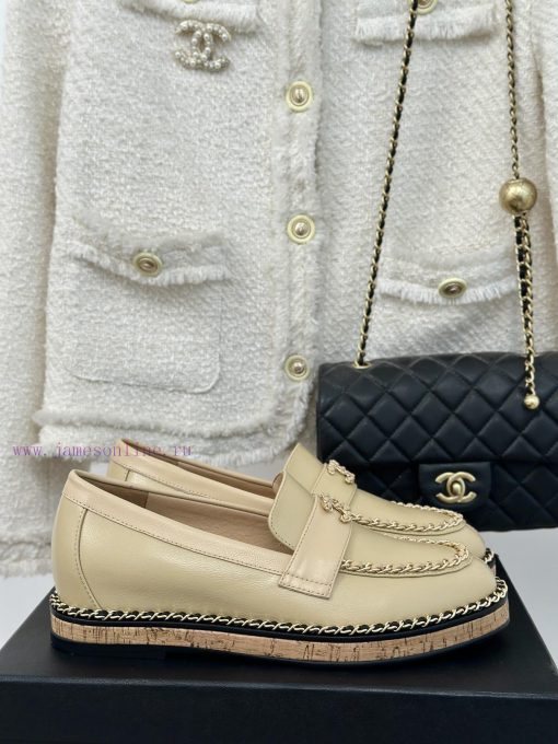 Chanel | Chanel Classic Wood Grain BottomDouble C-chain LoafersLe Fu Shoe Enthusiasts Must Not zajkxf10 - Image 2