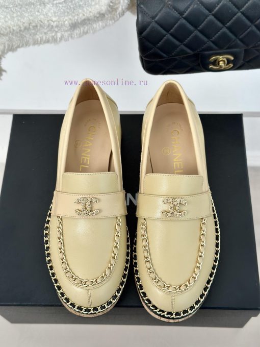 Chanel | Chanel Classic Wood Grain BottomDouble C-chain LoafersLe Fu Shoe Enthusiasts Must Not zajkxf10 - Image 5