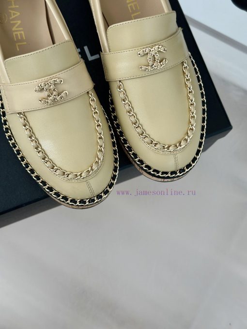 Chanel | Chanel Classic Wood Grain BottomDouble C-chain LoafersLe Fu Shoe Enthusiasts Must Not zajkxf10 - Image 17