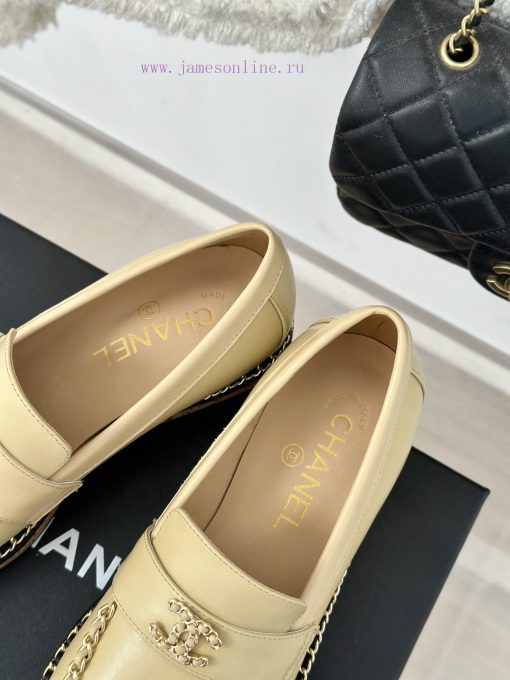 Chanel | Chanel Classic Wood Grain BottomDouble C-chain LoafersLe Fu Shoe Enthusiasts Must Not zajkxf10 - Image 18