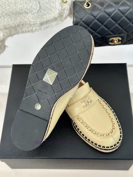 Chanel | Chanel Classic Wood Grain BottomDouble C-chain LoafersLe Fu Shoe Enthusiasts Must Not zajkxf10 - Image 19