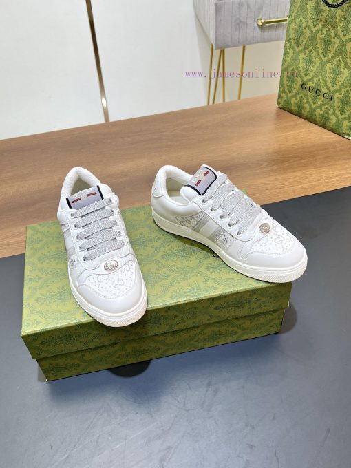 Gucci Screener Series G G Crystal Sneakers Top Purchasing Grade Gucci2024S Early Spring New Col eheijrbc - Image 3