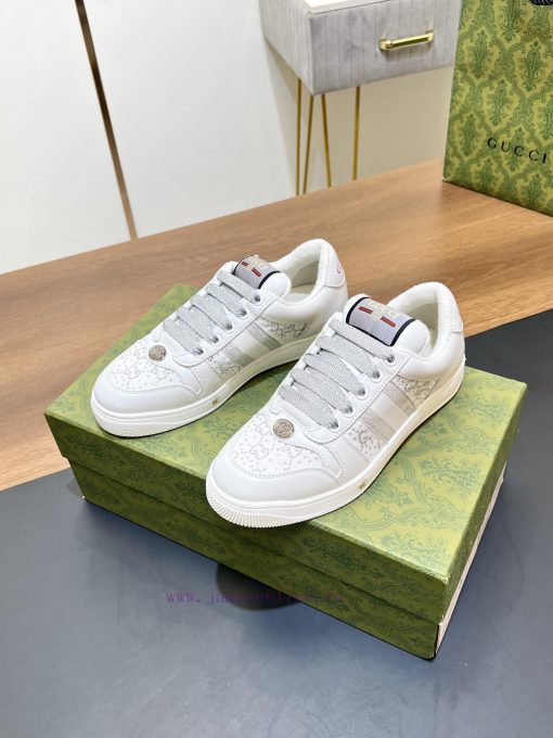 Gucci Screener Series G G Crystal Sneakers Top Purchasing Grade Gucci2024S Early Spring New Col eheijrbc - Image 5