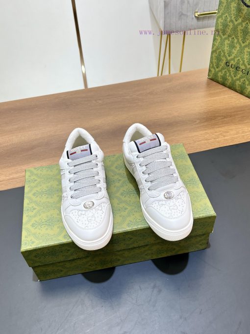 Gucci Screener Series G G Crystal Sneakers Top Purchasing Grade Gucci2024S Early Spring New Col eheijrbc - Image 11