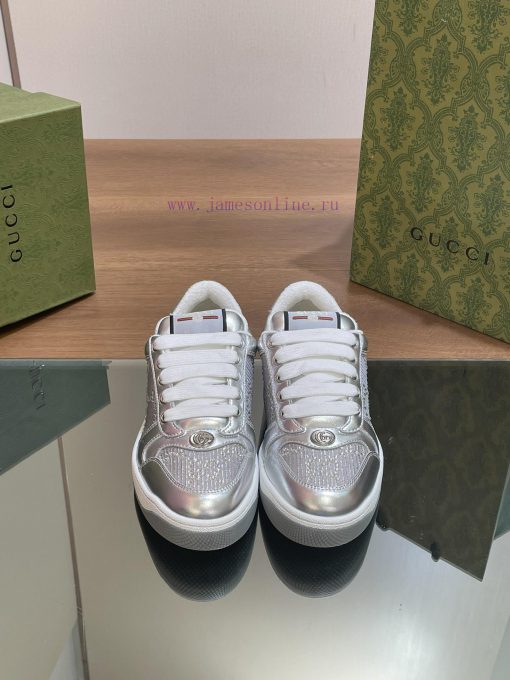 Gucci Screener Series G G Crystal Sneakers Top Purchasing Grade Gucci2024S Early Spring New Col 4vx5ii2p - Image 15