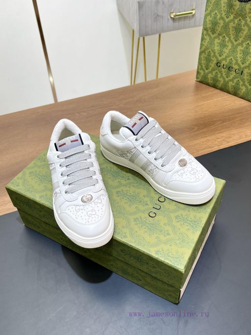 Gucci Screener Series G G Crystal Sneakers Top Purchasing Grade Gucci2024S Early Spring New Col eheijrbc - Image 15