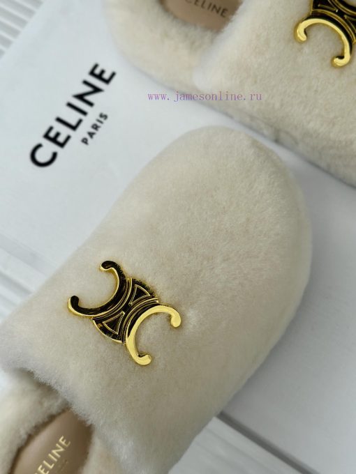 Celine/Celine 24ss New Fur SlippersThis Fur Mop Is Really CuteSoft And Fluffy Fur Comfortable A ak30lrvg - Image 17