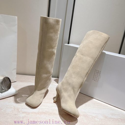 Top TierMM6 24 Early Autumn New High Boots I Really Love ThemCan Suede Boots Really Not Look To ixj5t53e - Image 5
