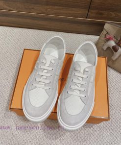 Men's 20 Couple's Hermes 23ss Early Spring White Shoes With Last Design And British Retro Style sap9ejoi