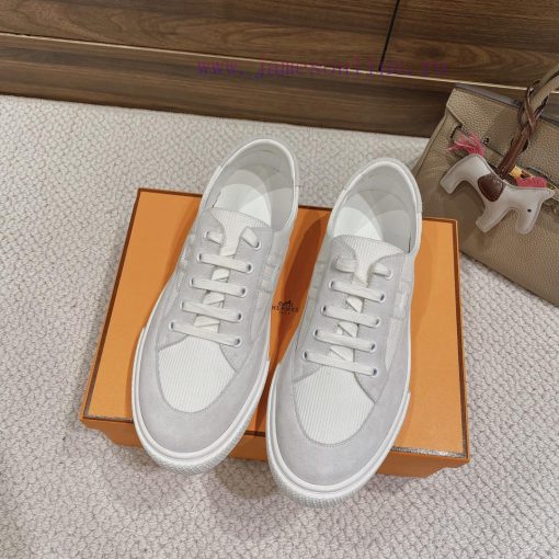 Men's 20 Couple's Hermes 23ss Early Spring White Shoes With Last Design And British Retro Style sap9ejoi - Image 2