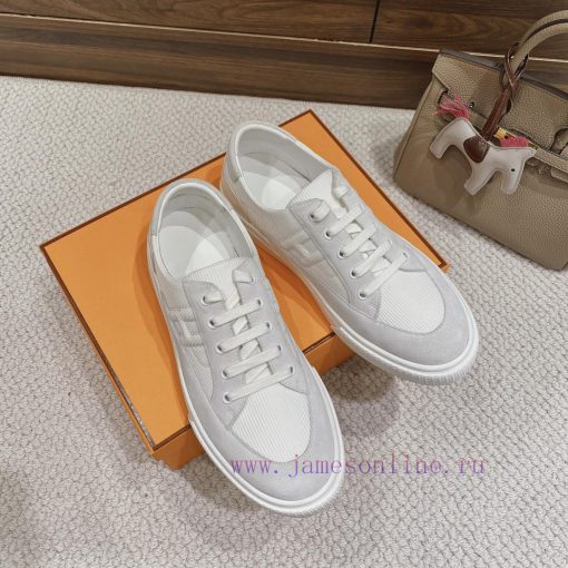 Men's 20 Couple's Hermes 23ss Early Spring White Shoes With Last Design And British Retro Style sap9ejoi - Image 7