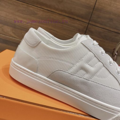 Men's 20 Couple's Hermes 23ss Early Spring White Shoes With Last Design And British Retro Style sap9ejoi - Image 8