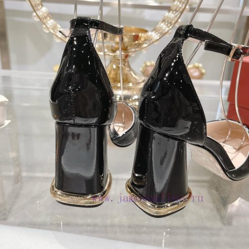 Roger Vivier's New Round Headed Patent Leather Hollow Sandals For Autumn 2024She Can Only Be Me jspfkx1o - Image 7
