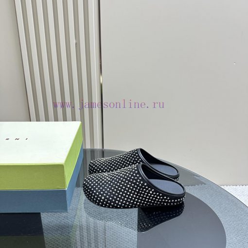 Shining Diamond Thick Bottom Comfortable Mani MARNI Slippers Series Thick Bottom SandalsMani Fa ug82lnz2 - Image 11