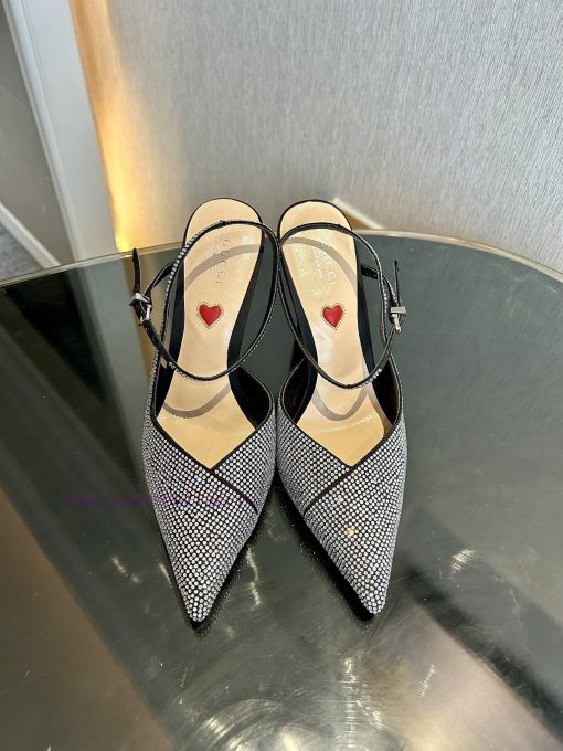 Gucci 2024 Early Autumn Collection New High Heel Pointed Strap Sandals Exquisite And Elegant Fa blvsdf2s - Image 11