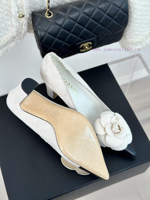Chanel | Chanel 24B New ProductCamellia Double C Coarse Custom ShoesThe Shoe Upper Is Made Of O hwti4tzp - Image 19