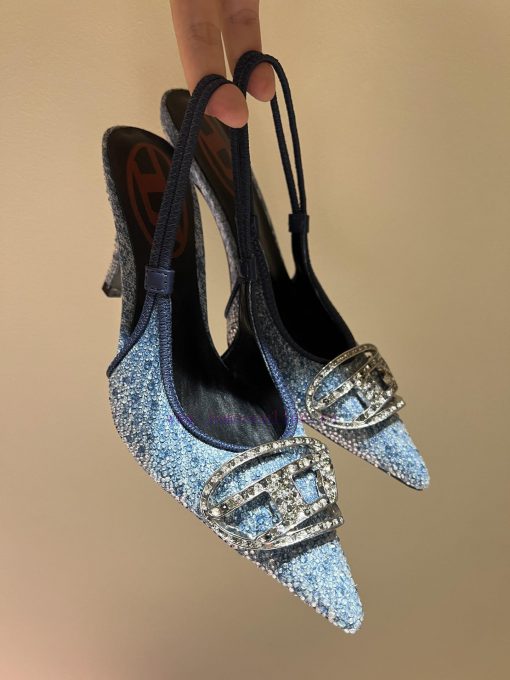 2024 New Diesel Stretch Pointed High Heels Full Diamond SeriesF/W24 Sexiest Shoe Award Goes To 4ro441z8 - Image 19