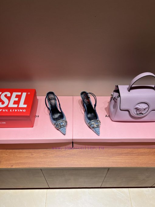 2024 New Diesel Stretch Pointed High Heels Full Diamond SeriesF/W24 Sexiest Shoe Award Goes To 4ro441z8 - Image 21