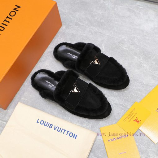 LV | Louis VuittonThe Latest Fur Lined Slippers Are On SaleFully Imported Australian Wool Full 7snhzddu - Image 5